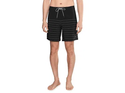 Rvca Steady Stripe Trunk Men's Shorts Black: 31 One Size In Multi
