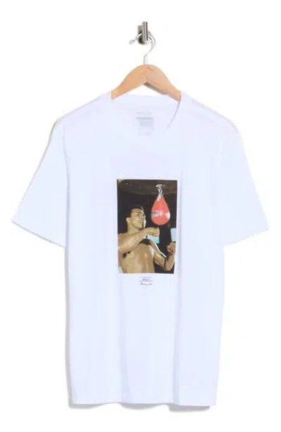 Rvca Sting Like A Bee Graphic T-shirt In White