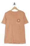 Rvca Sun Phase Graphic T-shirt In Brown