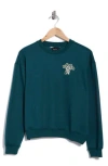 Rvca Sundown Crew Sweatshirt In Blue