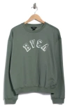 Rvca Sundown Crew Sweatshirt In Green