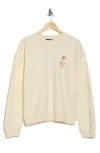 Rvca Sundown Crew Sweatshirt In Pearl