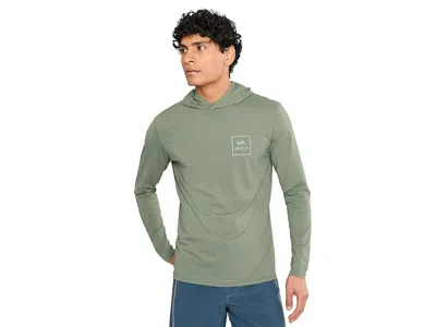 Rvca Surf Shirt Hoodie In Green