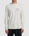 Rvca Surf Shirt Hoodie In Silver Bleach In Multi