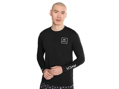 Rvca Surf Shirt Long Sleeve Men's T Shirt Black: Md In Animal Print