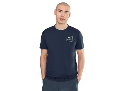 Rvca Surf Shirt Short Sleeve Men's T Shirt Navy: Sm In Multi