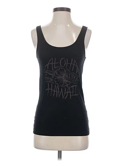 Pre-owned Rvca Tank Top Black Strapless Neckline Tops