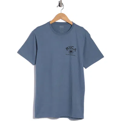 Rvca Taos Graphic T-shirt In V-navy