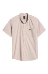 RVCA RVCA THAT'LL DO SHORT SLEEVE STRETCH BUTTON-DOWN SHIRT