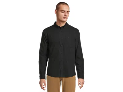 Rvca Thatll Do Stretch Long Sleeve Woven In Black