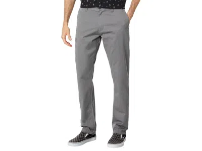 Rvca The Weekend Stretch Pants In Gray
