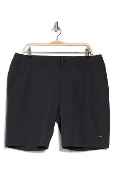 Rvca Triangle Hybrid Chino Shorts In Black