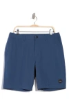 Rvca Triangle Hybrid Chino Shorts In Ensign Blue