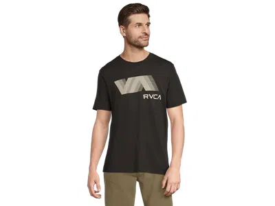 Rvca Va Blur Short Sleeve In Black