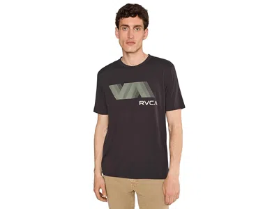 Rvca Va Blur Short Sleeve In Black