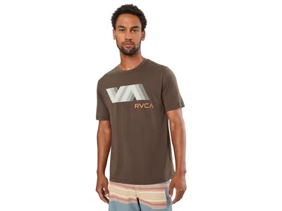 Rvca Va Blur Short Sleeve Men's Workout Mocha: Lg In Multi