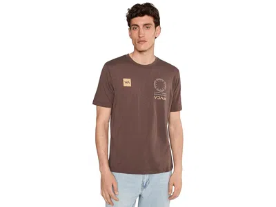 Rvca Va Mark 2 Short Sleeve In Brown