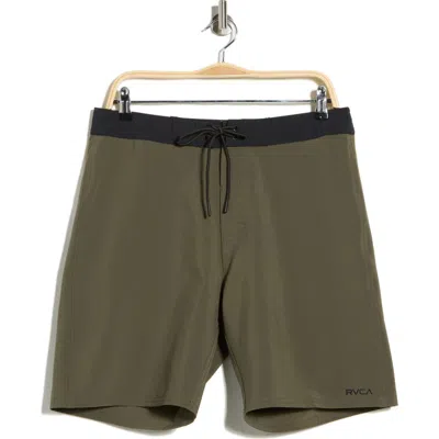 Rvca Va Solid Swim Trunks In Animal Print