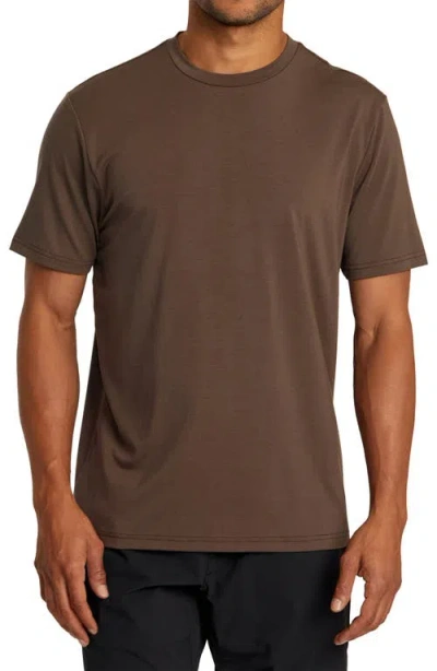 Rvca Va Sport Balance Performance T-shirt In Mocha