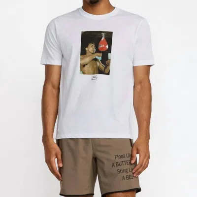 Rvca Va X Ali Sting Like A Bee Short Sleeve Tee In White