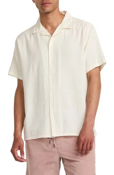 Rvca Vacancy Camp Shirt In Gray