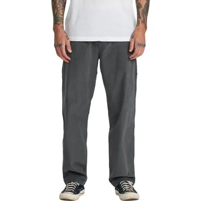Rvca Vacancy Micro Corduroy Pants In Gray