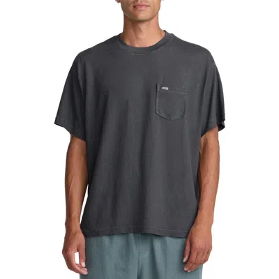 Rvca Vacancy Pocket T-shirt In Black