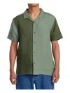 Rvca Vacancy Short Sleeve Woven Shirt In Surplus In Multi