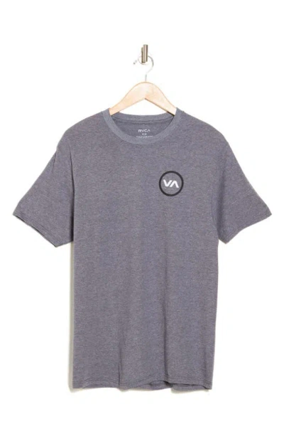 Rvca Vpn 14 Graphic T-shirt In Heather Grey