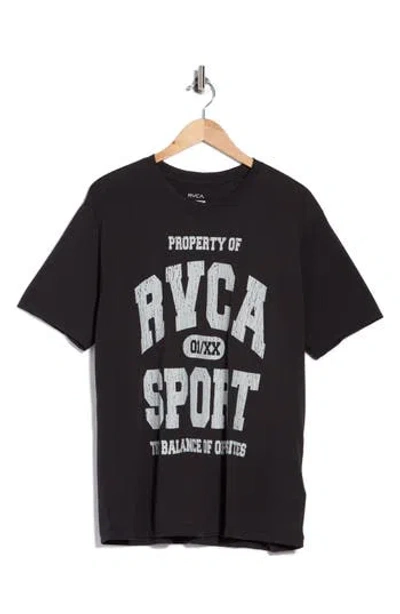 Rvca Walkout Graphic T-shirt In Black
