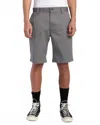 Rvca Weekend Stretch 20" Chino Short In Smoke In Gray
