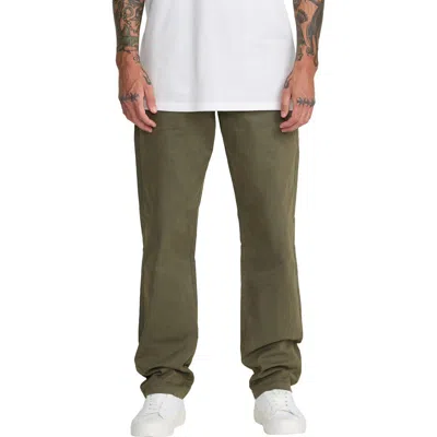 Rvca Weekend Washed Chino Pants In Green