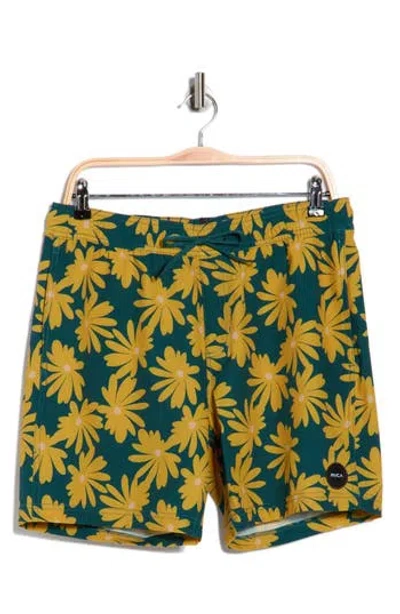 Rvca Westley Swim Shorts In Green