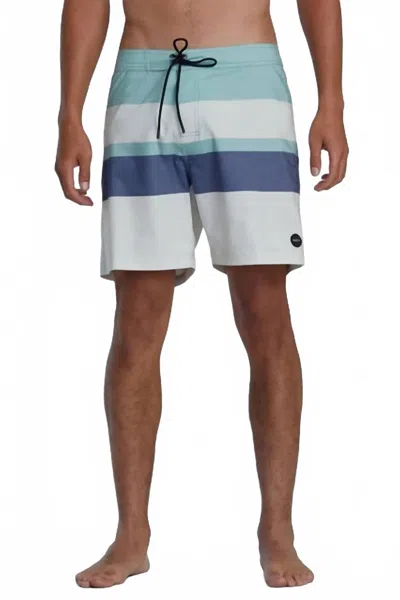 Rvca Westport Trunks In Green Haze In Blue