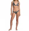 Rvca Women's Days Like These Triangle Bikini Top In  Black Floral In Black