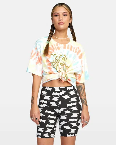 Rvca Women's Kristen Push It Shorts In Black White