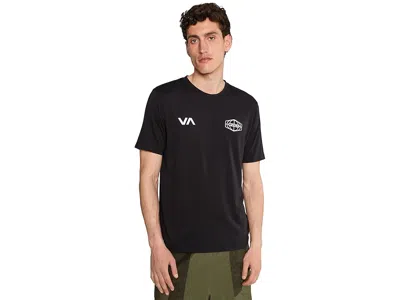 Rvca World Hex Short Sleeve In Black