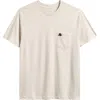 Rvca X Kevin 'spanky' Long Dayshift Cotton Pocket Graphic T-shirt In Gray