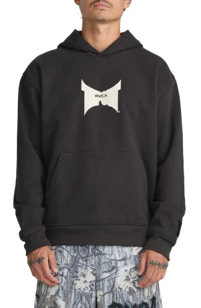 Rvca X Tapout Graphic Hoodie In Black