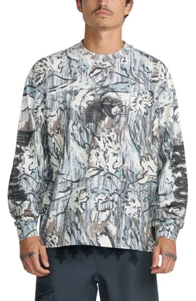 Rvca X Tapout Long Sleeve Heavyweight Cotton Jersey Graphic T-shirt In Multi