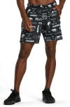 Rvca Yogger Stretch Athletic Shorts In All Brand Acid Trip