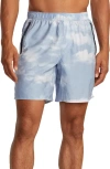 Rvca Yogger Stretch Athletic Shorts In Digi Clouds