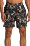 Rvca Yogger Stretch Athletic Shorts In Real Tree