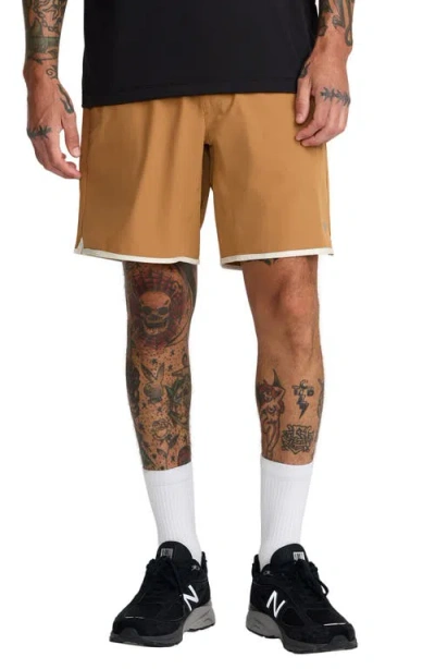 Rvca Yogger Stretch Contrast Shorts In Multi