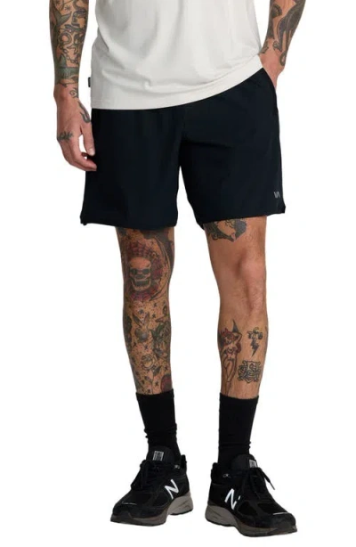 Rvca Yogger Stretch Shorts In Black