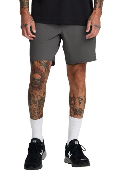 Rvca Yogger Stretch Shorts In Gray