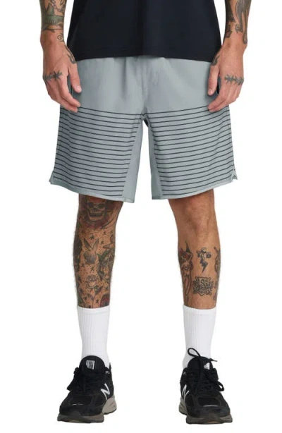 Rvca Yogger Stretch Shorts In Gray