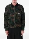 Rvca Zip-up Patterned Shirt Jacket In Multi