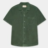 RVLT REVOLUTION | 3823 TERRY CUBAN SHIRT | DUST GREEN