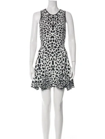 Pre-owned Rvn Animal Print Mini Dress In Multi